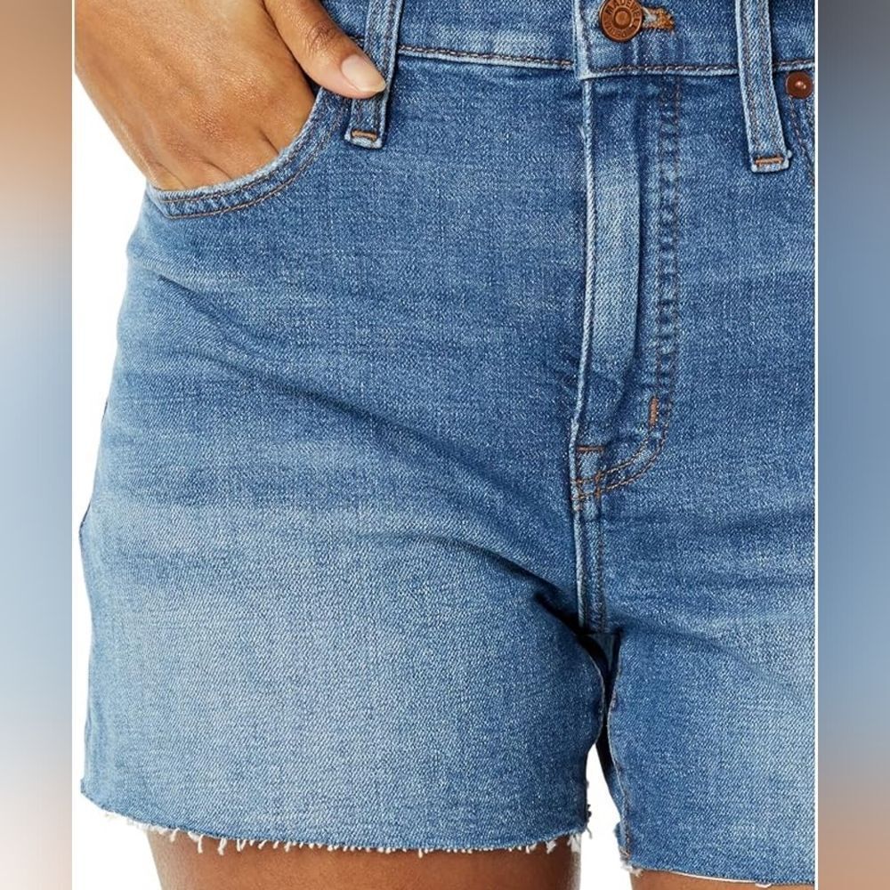 Madewell High Rise Denim Shorts Size 30 - Picture 10 of 15
